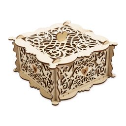 Заготовка для декорирования Mr. Carving ВК-047 Шкатулка Резная фанера 15 х 15 х 9 см
