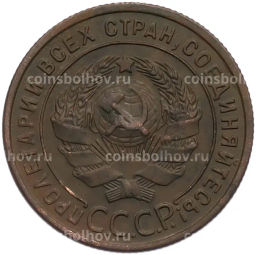 Монета 1 копейка 1924 года