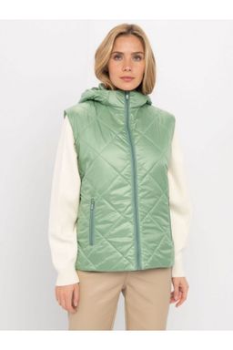 М-100 Жилет женский утепленный стеганый (зеленый)
