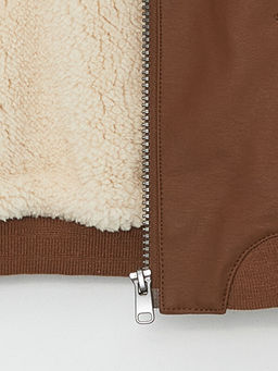 Erkek Bebek Deri G?r?n?ml? Mont - Waikiki фото 3