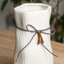 Ваза «Блез», h=26.5 см, керамика, белая