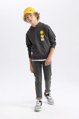 Толстовка с капюшоном SmileyWorld для мальчиков - Defacto фото 2