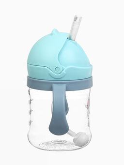 Поильник- непроливайка с трубочкой, голубой, Mum&Baby