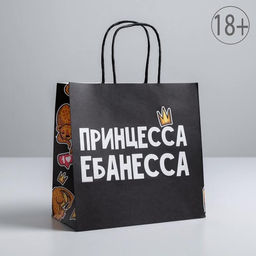 Пакет подарочный Принцесса, 22 х 22 х 11 см