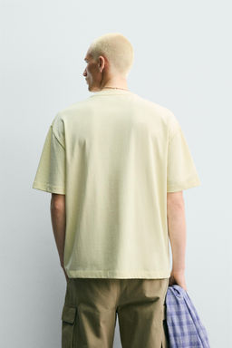 CAMISETA HEAVYWEIGHT B?SICA /03 / Amarillo claro
