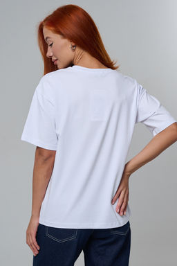 8580 футболка оверсайз женская - Натали фото 10