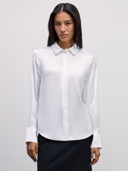 Базовая блузка из атласа / Zarina фото 3