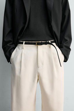 CINTUR?N PIEL SERRAJE LIMITED EDITION / Negro