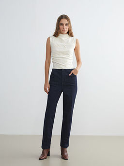 Straight Fit Kad?n Jean Pantolon