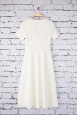 TRENDYOLMILLA Siyah Etegi Belden Ac?lan Midi Dokuma Elbise TWOSS25EL00790  фото 14