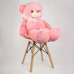 Мягкая игрушка «Медведь», с сердечком, 85 см, розовый МИКС