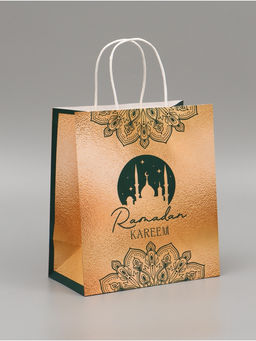 Цена за 2 шт. Пакет подарочный крафтовый Ramadan, 22 × 25 × 12 см
