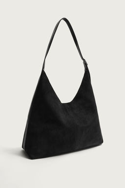 BOLSO SHOPPER LISO / Negro - Zara фото 3