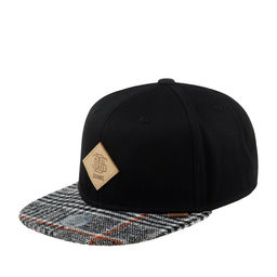 Бейсболка DJINNS арт. 6P SB Check Tweed Rev. (черный)