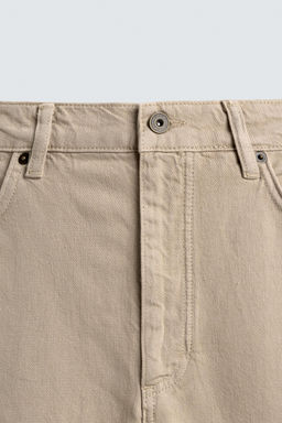 JEANS LIGEROS ALGOD?N - C??AMO / Beige vigor? - Zara фото 9