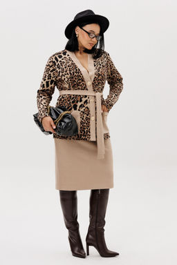 Костюм Anastasia 1293 бежевый (анималистический принт) фото 2