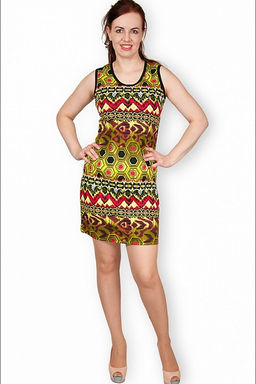 Платье трикотажное, зелёный (149-7)