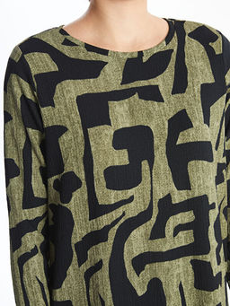 Bisiklet Yaka Desenli Kad?n Tunik