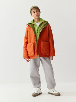 Джоггеры оверсайз Пепел с карманами утепленные 7+ - Bungly фото 3