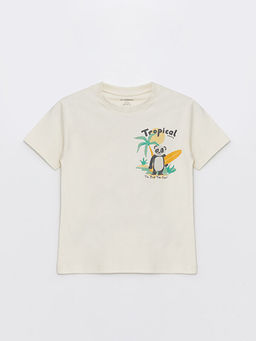 Bisiklet Yaka K?sa Kollu Bask?l? Erkek Bebek Ti??rt 2li - Waikiki фото 2