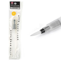 Кисть для рисования, синтетика, № 3, круглая, с резервуаром для воды, туши, чернил