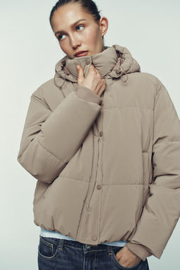 ANORAK CORTO CAPUCHA WATER REPELLENT WINDPROOF / Tostado - Zara фото 2