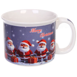 Цена за 2шт. Бульонница керамическая 530мл "Дед Мороз"