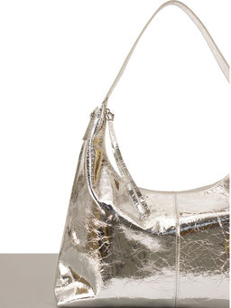 LACCOMA сумка НИ8334-серебристый натуральная кожа