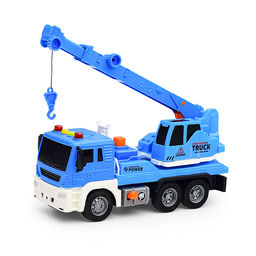 Машина "Кран" 1:16 (свет, звук) в коробке (цвет синий)