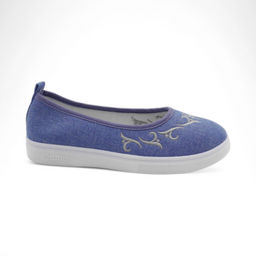 Женские мокасины D317-19 синие - Sport фото 3