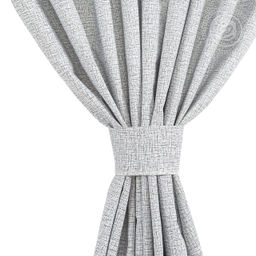 Шторы для кухни с подхватом Лен серый 145*180/Шторы: 2 шт.- 145*180, подхваты: 2 шт. Шторы АРТ ДИЗАЙН для кухни фото 2