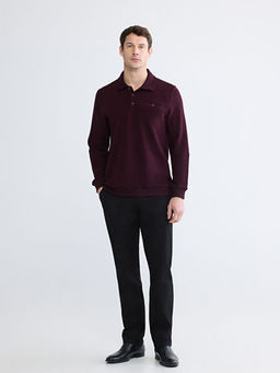 Polo Yaka Erkek Sweatshirt