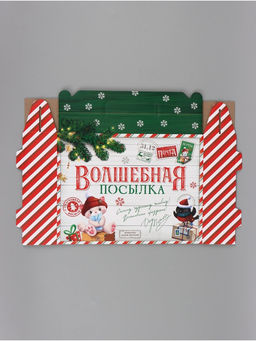 Коробка складная «Волшебная посылка», 33,7 х 25,7 х 7,9 см
