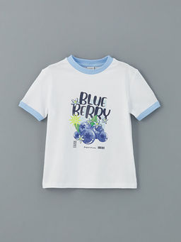 Bisiklet Yaka K?z ?ocuk Ti??rt