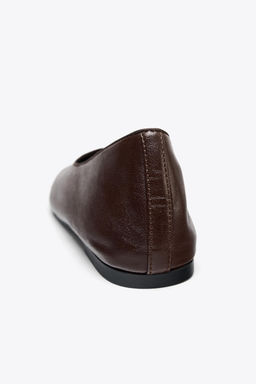 LEATHER BALLERINAS - Zara фото 16