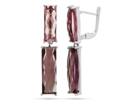 Серьги из серебра синт.александрит, Юлдуз