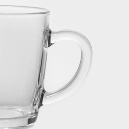 Цена за 12 шт. Кружка Paşabahçe Basic, 350 мл, стекло, прозрачная