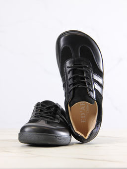 Босоногие кеды 184.natabl.Черная замша+черный стар