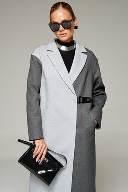 Пальто Beautiful Free 7014 серо-графитовый