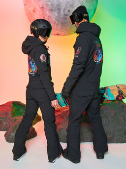 Женский сноубордический горнолыжный комбинезон Alpha Endless Aeternitas 223/2305 BLK - Черный  фото 10