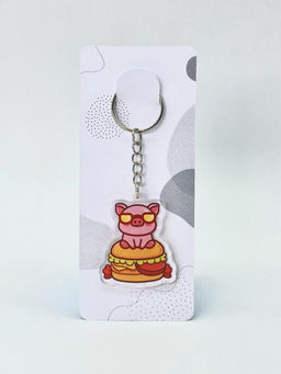 Брелок "Cool pig hamburger"