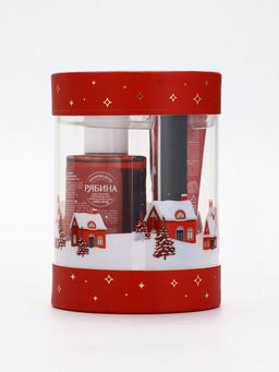 Подарочный набор косметики New Year Collection, гель для душа, крем для рук, пилочка, красный, URAL LAB