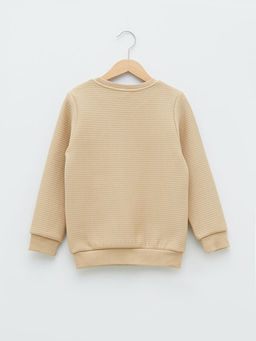 Bisiklet Yaka Basic Uzun Kollu Erkek ?ocuk Sweatshirt - Waikiki фото 2