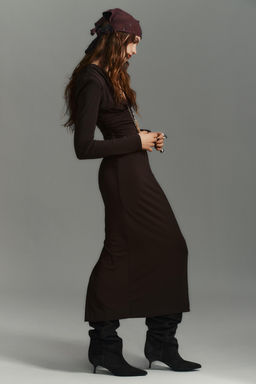 DRAPED MIDI DRESS - Zara фото 4