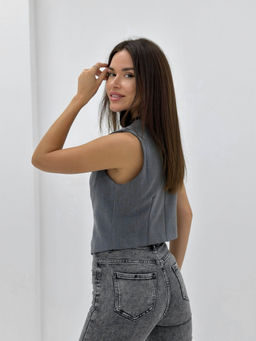 Жилетка Шанель (серый) - Nadi bordo фото 2