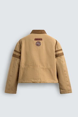 WASHED NFL WASHINGTON COMMANDERS EMBROIDERED PATCH JACKET - Zara фото 6