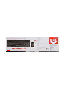 Комплект клавиатура и мышь Smartbuy ONE 400AG, беспроводной, USB, AA/ААА, черный