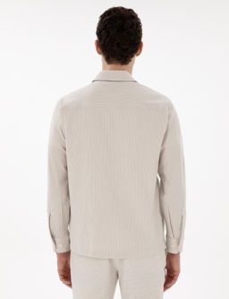 Рубашка Pierre Cardin Comfort Fit бежевая