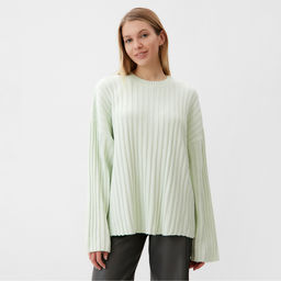 Джемпер женский вязаный MINAKU: Knitwear collection, цвет фисташковый, размер 42-44