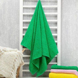 Полотенце махровое Экономь и Я 70х130 см, цв. зеленый, 100% хлопок, 320 гр/м2  фото 2